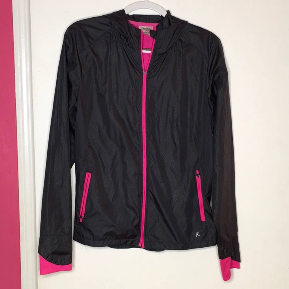 Danskin | Black and Pink Windbreaker